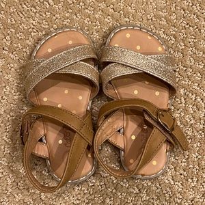 Cat & Jack girls sparkly sandals size 5